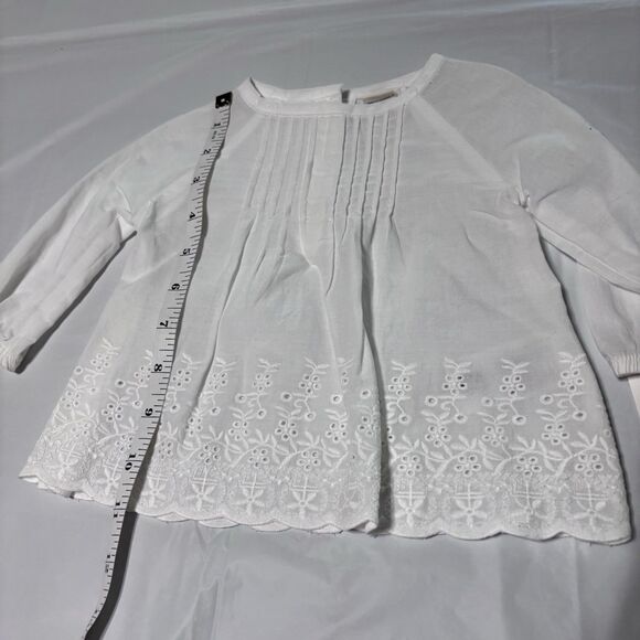 Oshkosh baby B’gosh Long Sleeve Floral Eyelet Top Blouse 3 Months BOHO White NWT - Picture 11 of 11